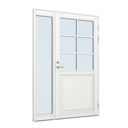 Haust&uuml;ren mit Seitenteil