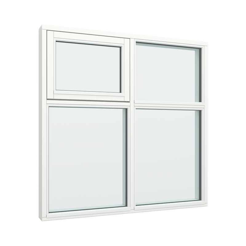 2-Teilige Festverglasung, 4 Glasflächen
