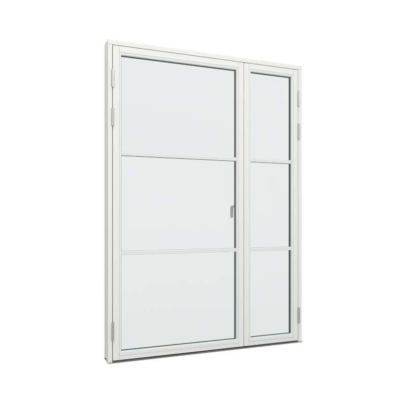 Doppelfenstertür mit Seitenteil